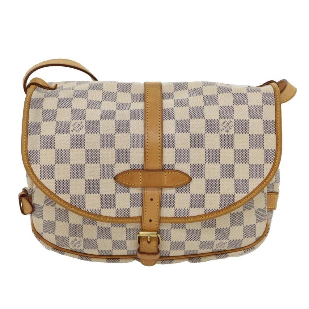 Saumur 30 Damier Azur Shoulder Bag - Picture 2 of 11
